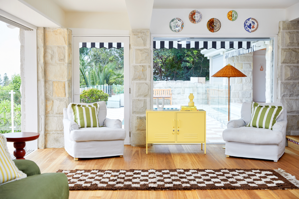 Butter Midi locker in a living room setting