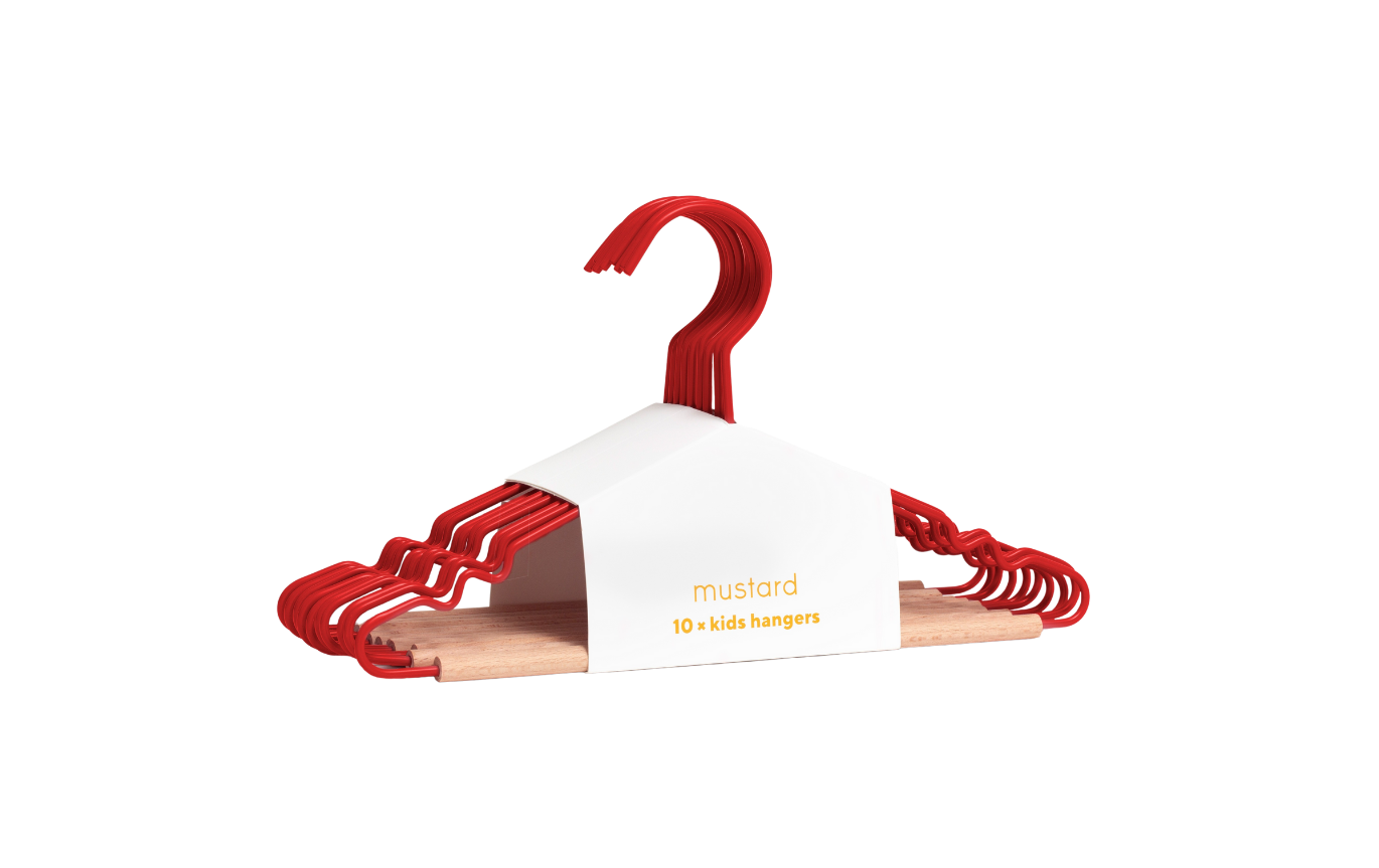 Kids Top Hangers in Poppy