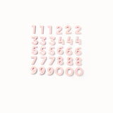 Number Magnets in Blush