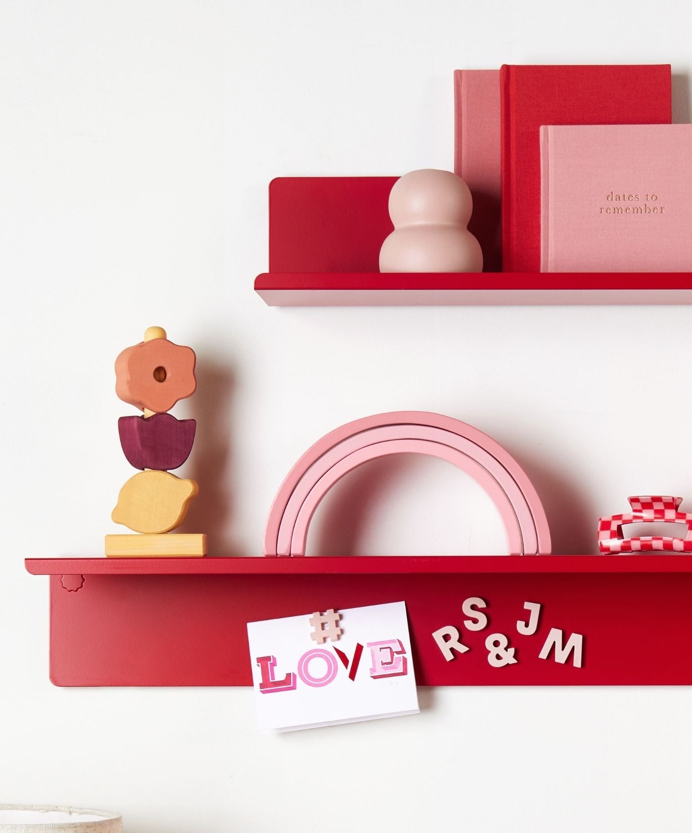 Alphabet Magnets in Blush