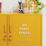 Alphabet Magnets in Bone