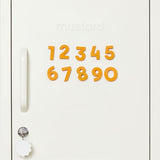 Number Magnets in Mustard