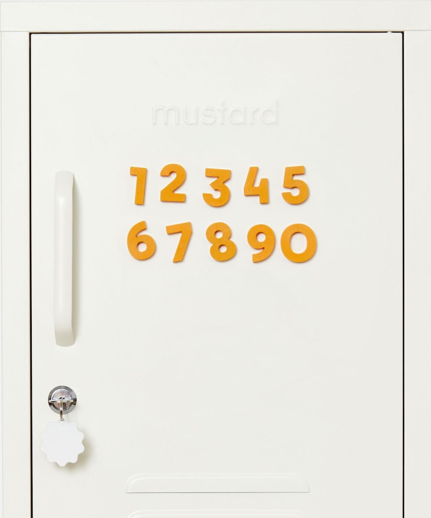 Number Magnets in Mustard