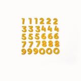 Number Magnets in Mustard