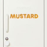 Alphabet Magnets in Mustard