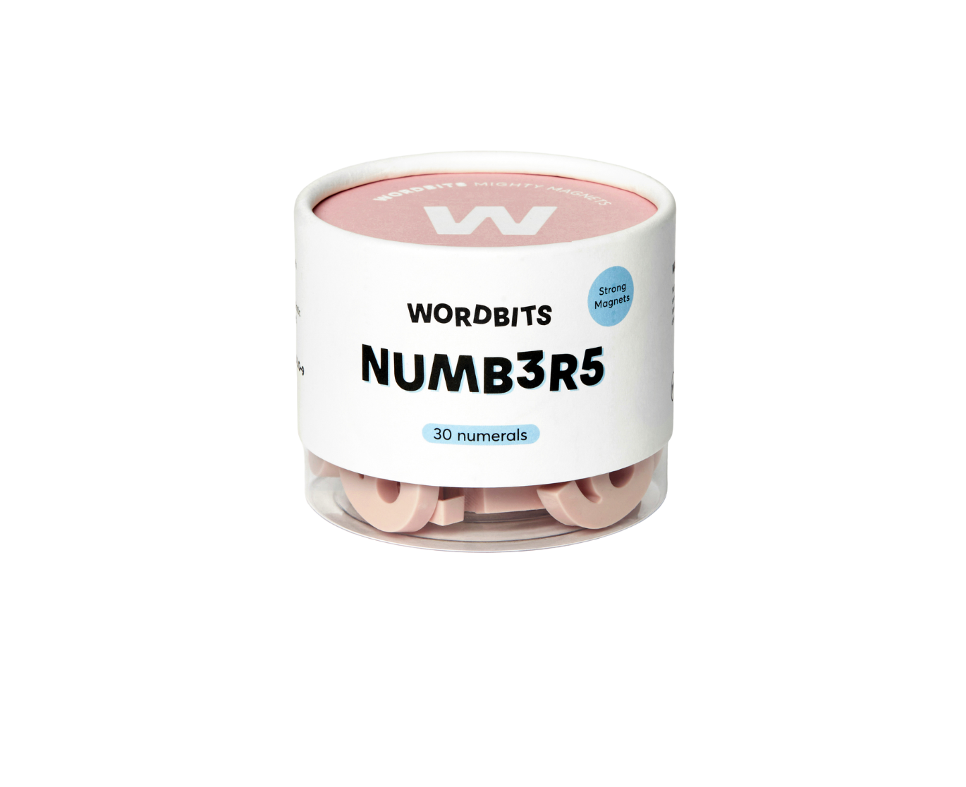 Number Magnets in Blush