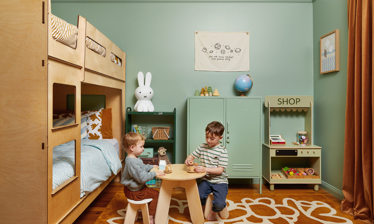 Becca's cozy shared bedroom for her youngest boys