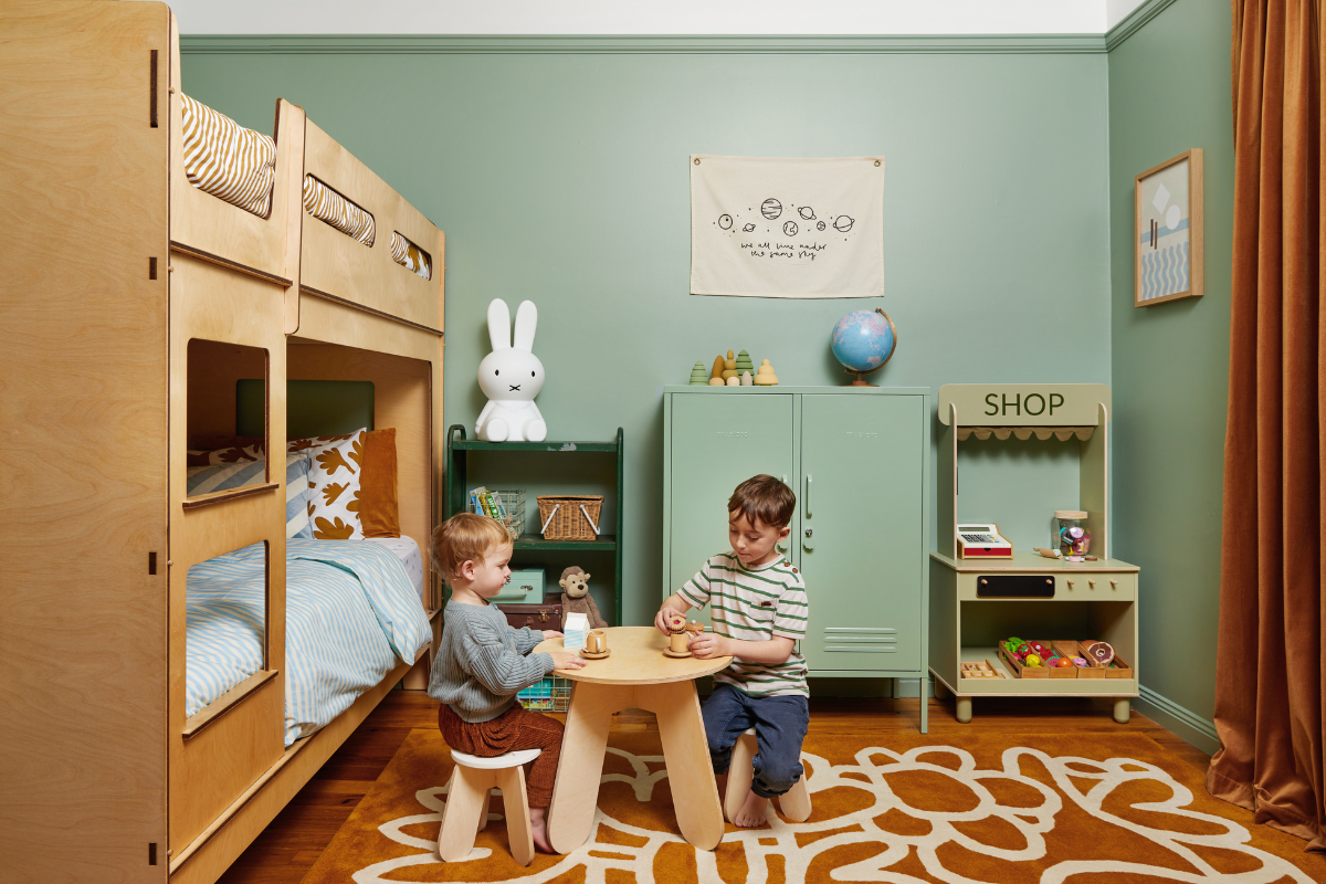 Becca's cozy shared bedroom for her youngest boys