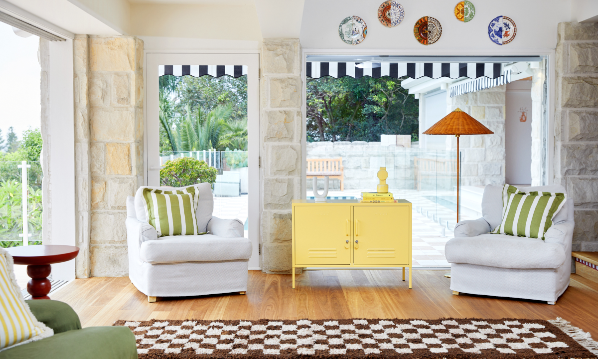 Butter Midi locker in a living room setting