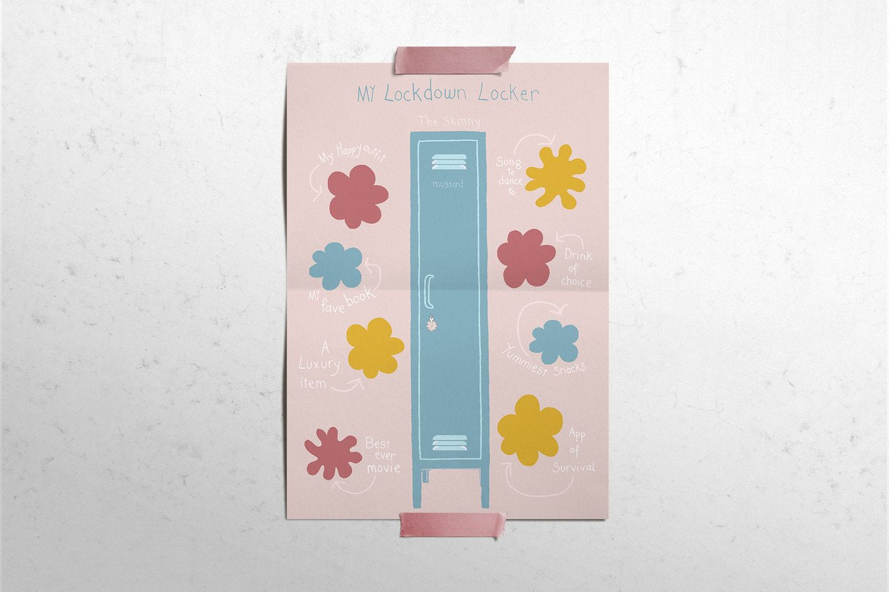 my lockdown locker - free colouring in download