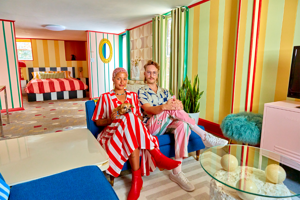 Inside the colorful home of a photographer + creative director duo