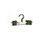 Kids Clip Hangers in Olive