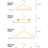 Adult Clip Hangers in Mustard