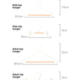 Kids Clip Hangers in Chalk