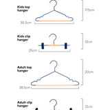 Adult Clip Hangers in Navy