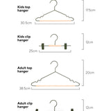 Kids Top Hangers in Olive