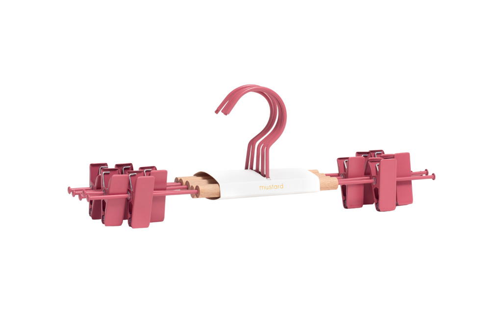Adult Clip Hangers in Berry