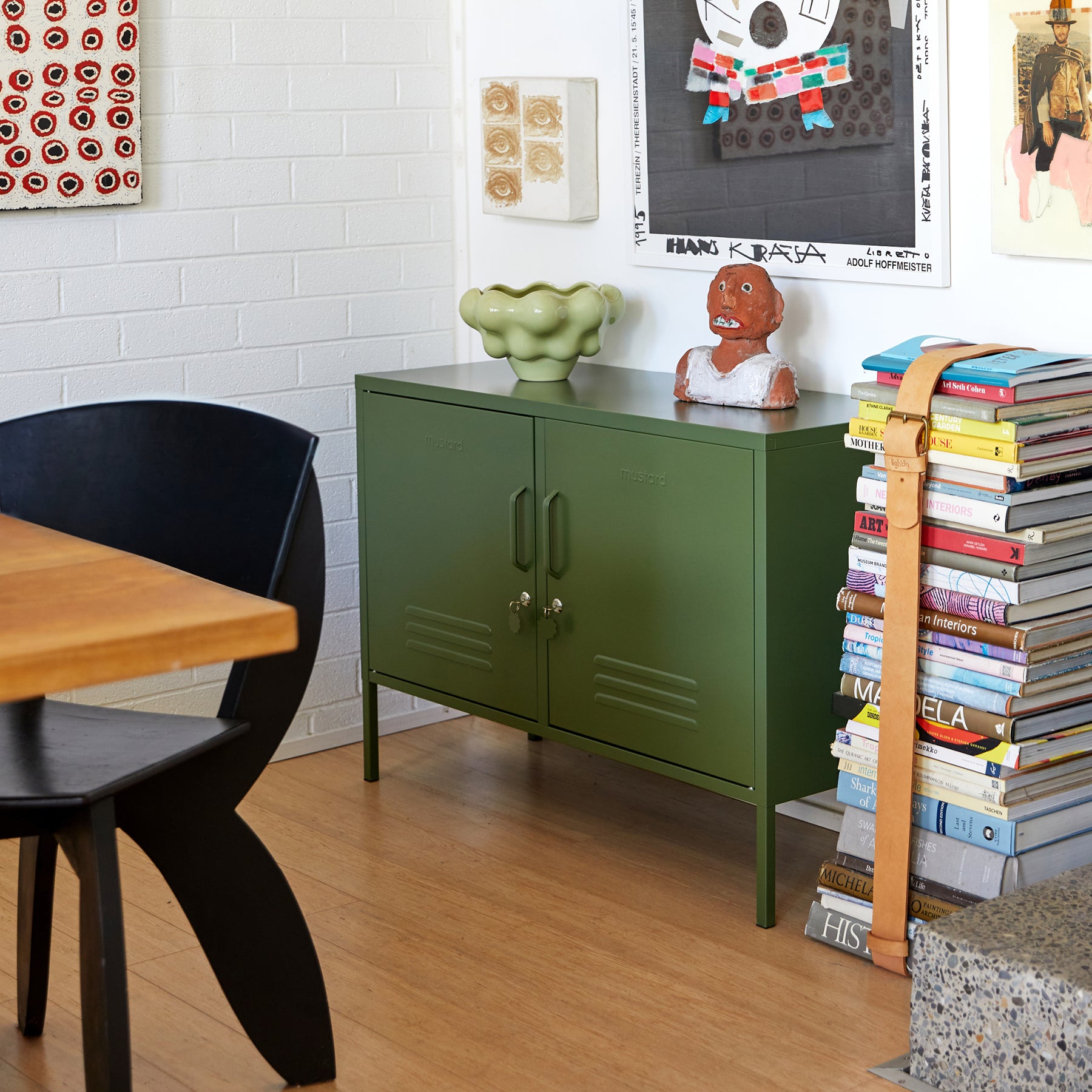 The Kit in Olive • Olive Green Wall-Mounted Cabinet • Mustard Made