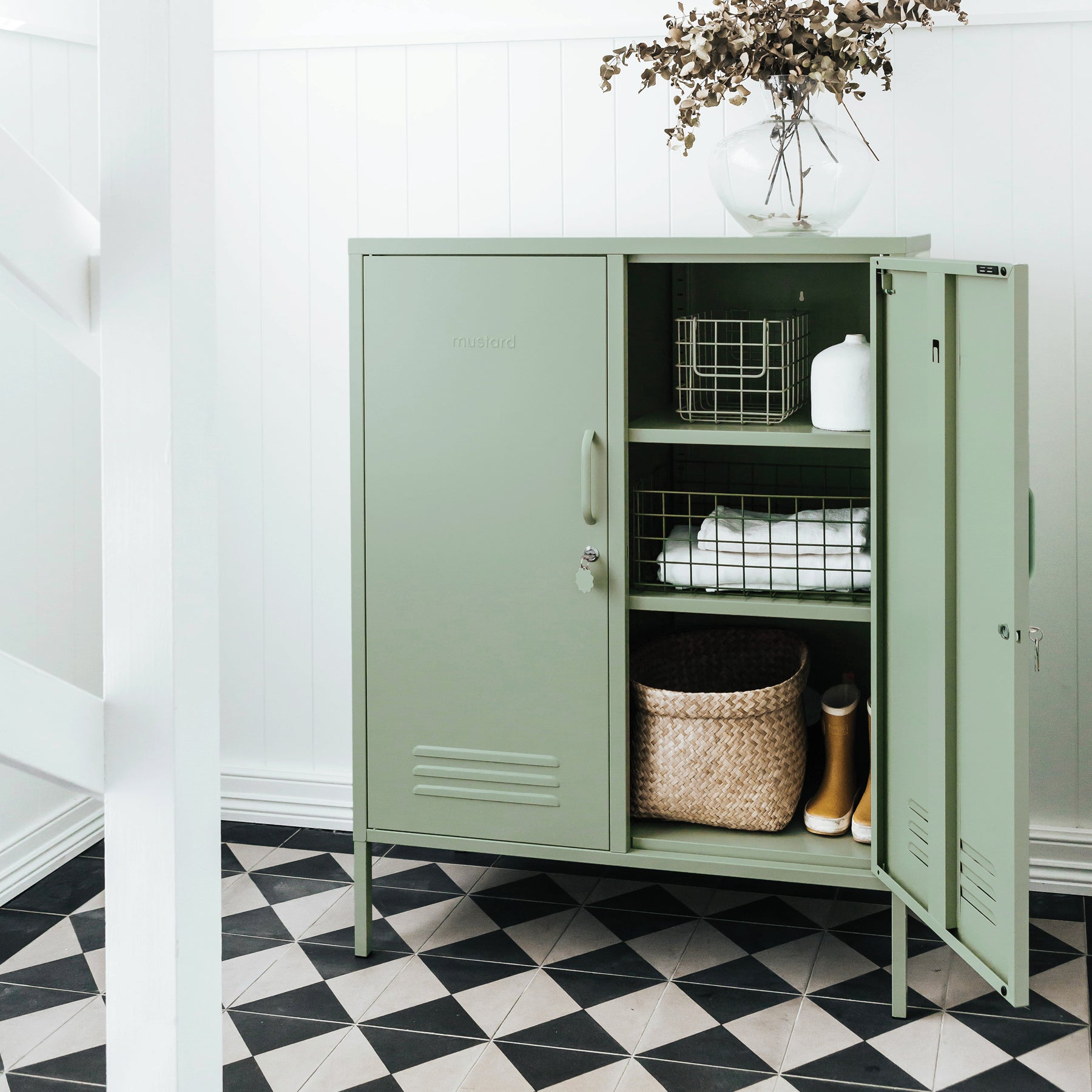 user_d77a62dd グリーン The Twinny in Sage • Locker Wardrobe & Locker Style Wardrobe
