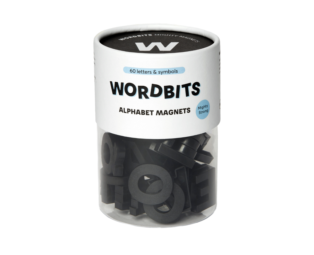 Alphabet Magnets in Black