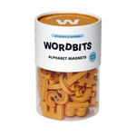Alphabet Magnets in Mustard