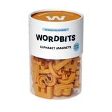 Alphabet Magnets in Mustard