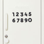 Number Magnets in Black