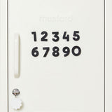 Number Magnets in Black
