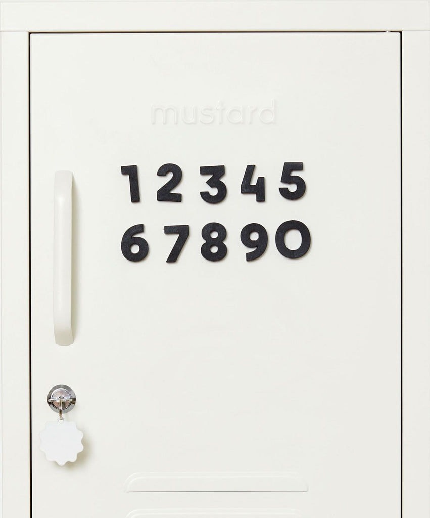 Number Magnets in Black