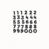 Number Magnets in Black