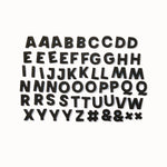Alphabet Magnets in Black