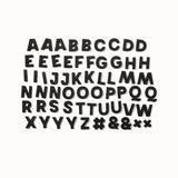 Alphabet Magnets in Black