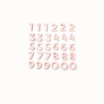 Number Magnets in Blush