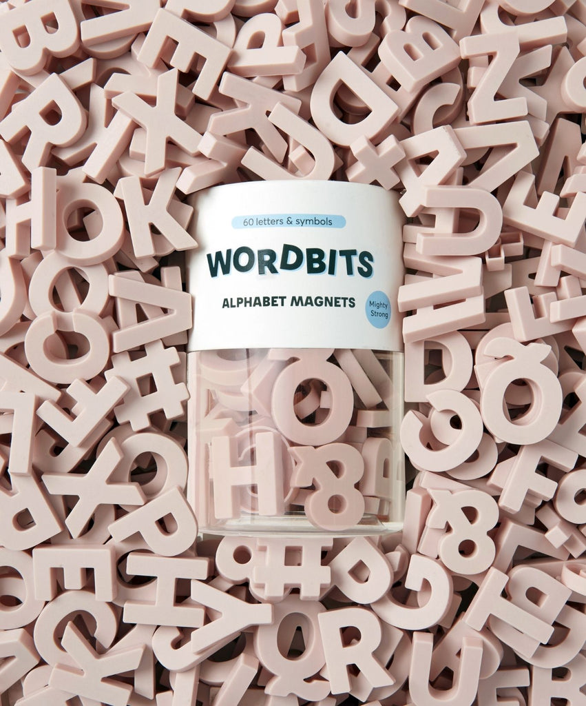 Alphabet Magnets in Blush