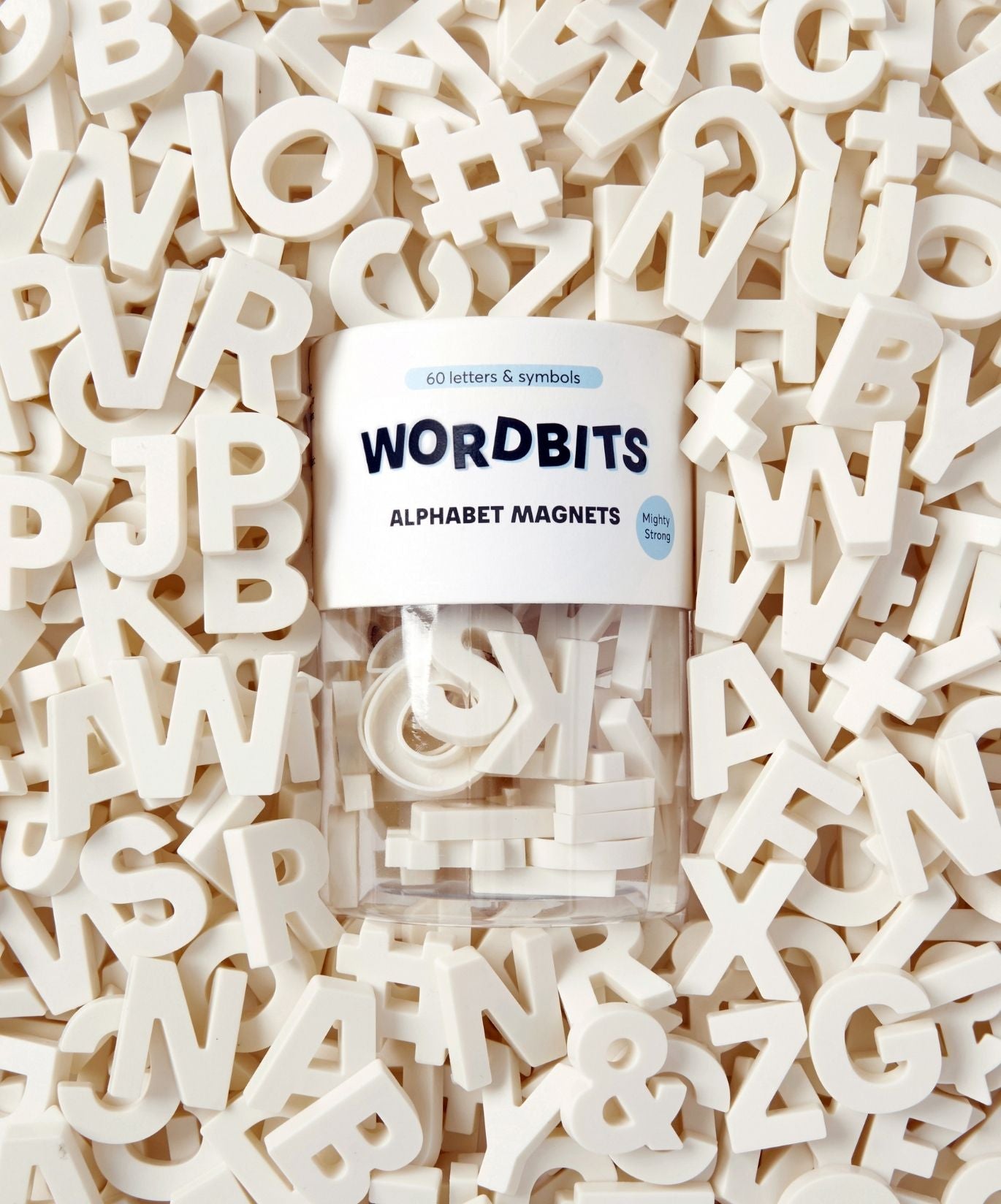 Alphabet Magnets in Bone