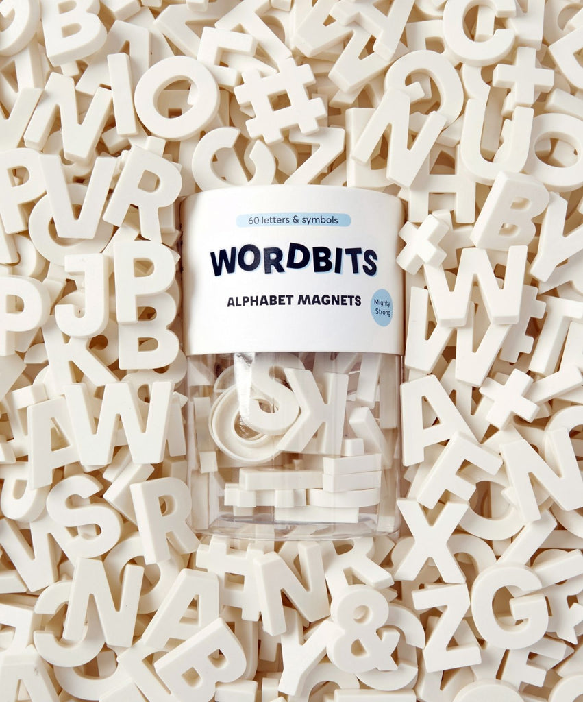 Alphabet Magnets in Bone