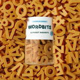 Alphabet Magnets in Mustard