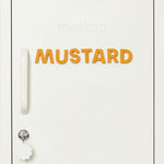 Alphabet Magnets in Mustard