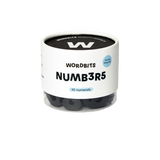 Number Magnets in Black