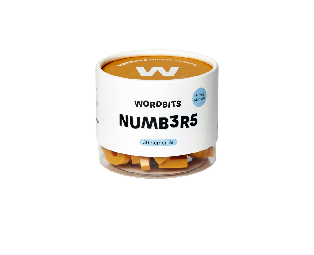 Number Magnets in Mustard