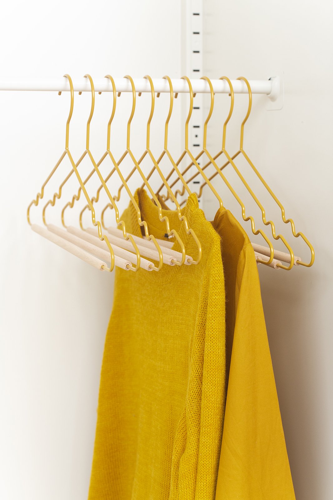 Mustard Made Hangers in Ocean - Adult Metal Clothes Hangers