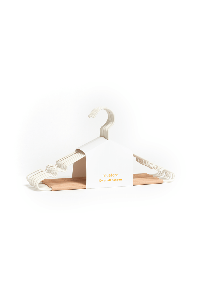 Adult Top Hangers in White - Mustard Made Australia