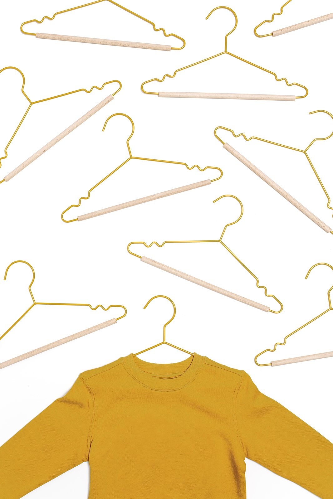 Mustard Made Hangers in Summer - Kids Metal Clothes Hangers